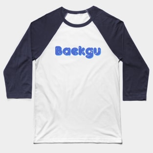 Enhypen Sunghoon baekgu nickname typography text by Morcaworks Baseball T-Shirt